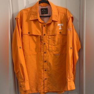 Drake Men's Vibrant Orange Tennessee Shirt Jacket
